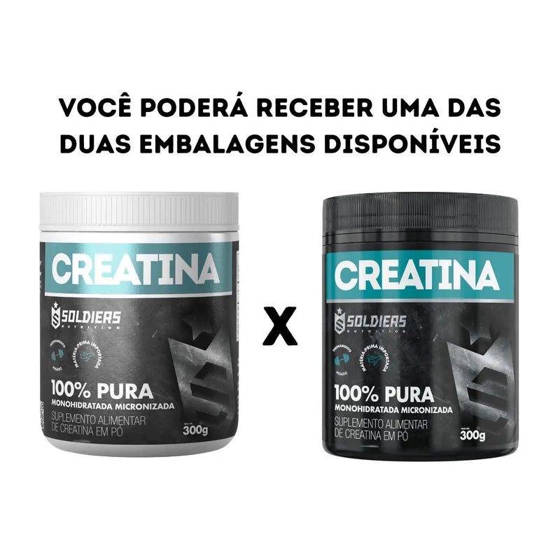 Creatina Monohidratada Pote 300g - 100% Pura Importada -