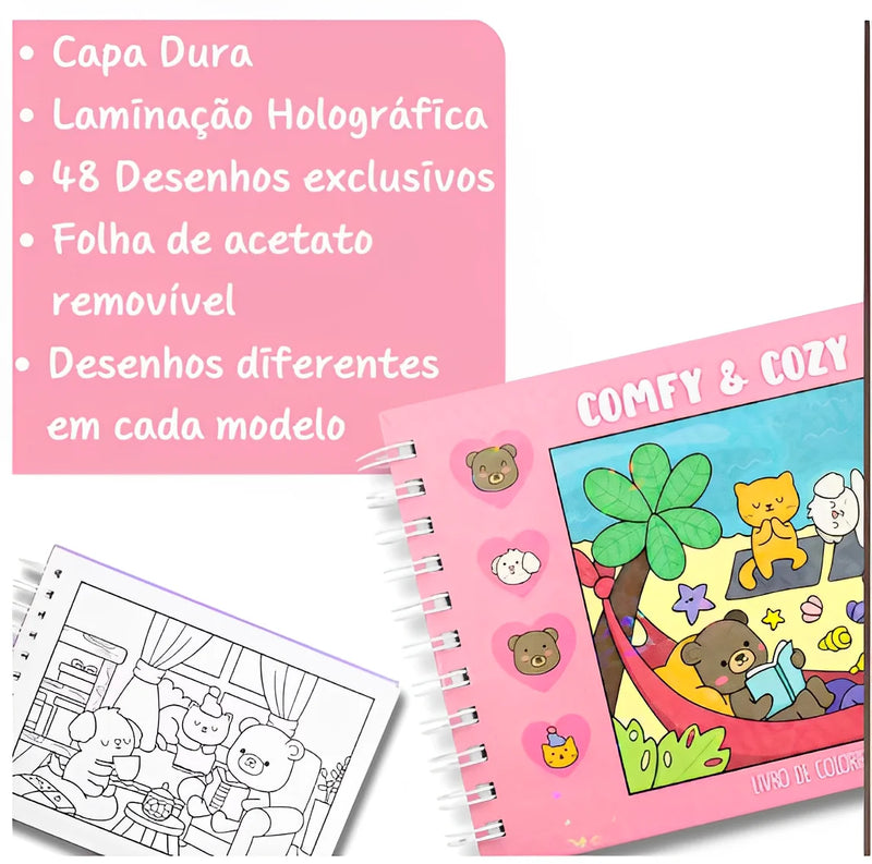Livro De Colorir Bobbie Goods Capa Dura 50 Páginas