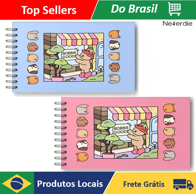 Livro De Colorir Bobbie Goods Capa Dura 50 Páginas