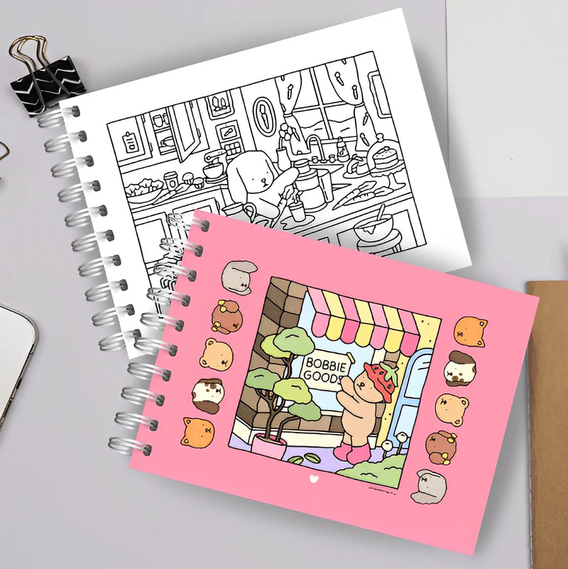 Livro De Colorir Bobbie Goods Capa Dura 50 Páginas