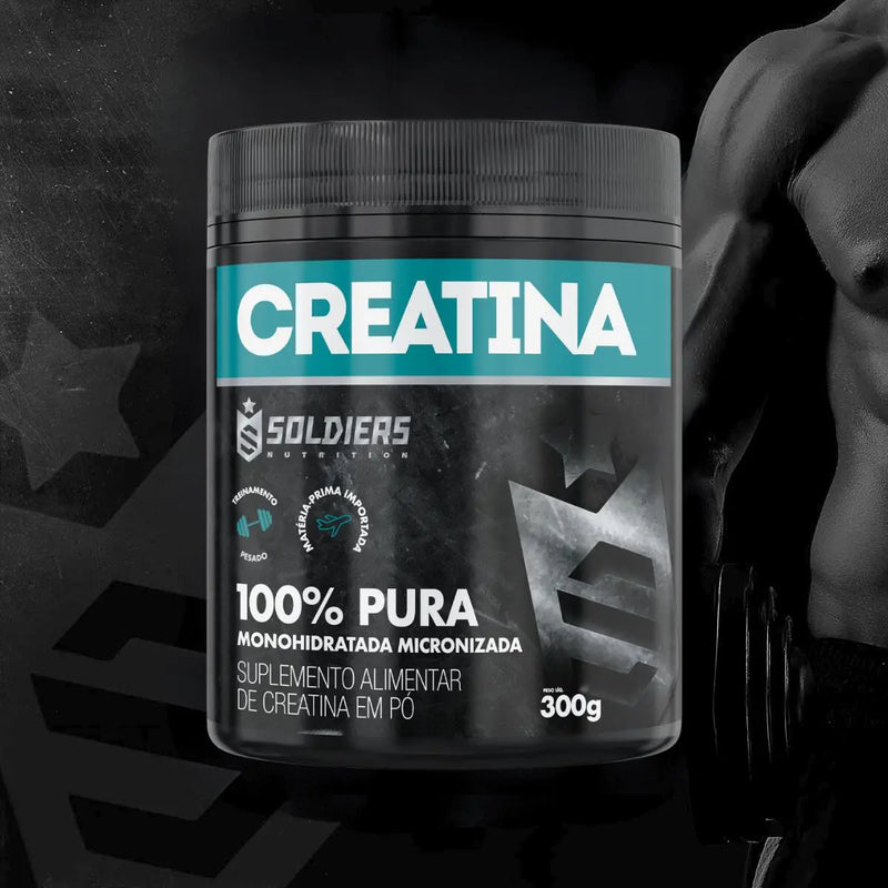 Creatina Monohidratada Pote 300g - 100% Pura Importada -