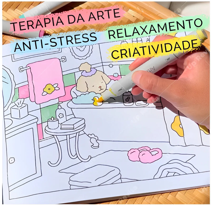 Livro De Colorir Bobbie Goods Capa Dura 50 Páginas