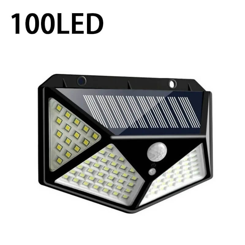 Lâmpada de parede solar "SPID LED" impermeável ao ar livre, Luz de sensor de movimento.